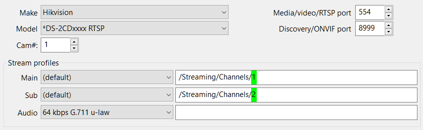 Hikvision Configuration Screenshot