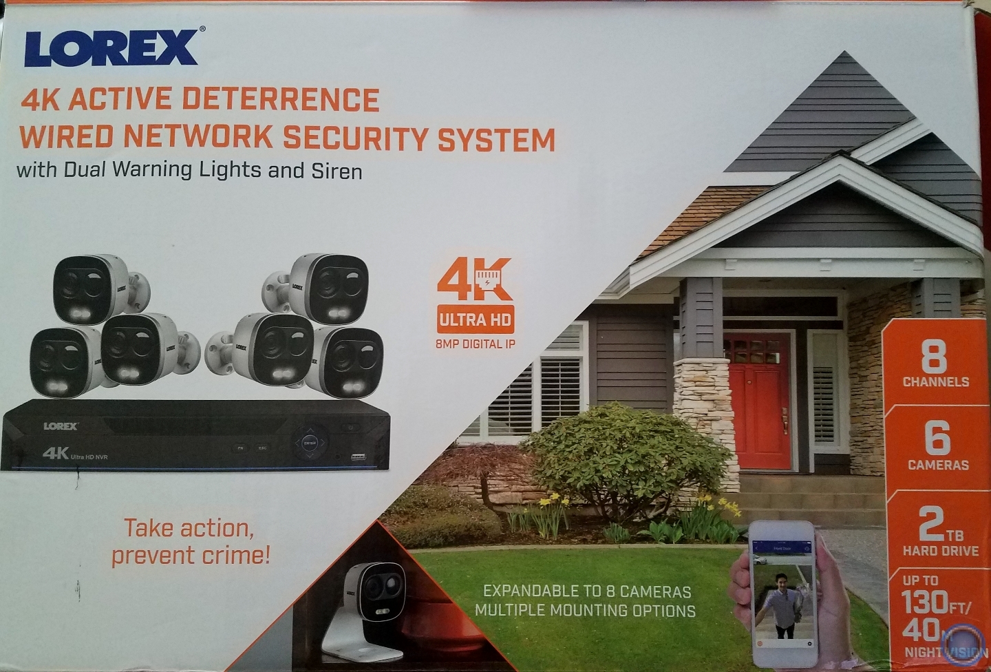 Lorex 4k 8mp ultra hd hot sale poe wired network security system